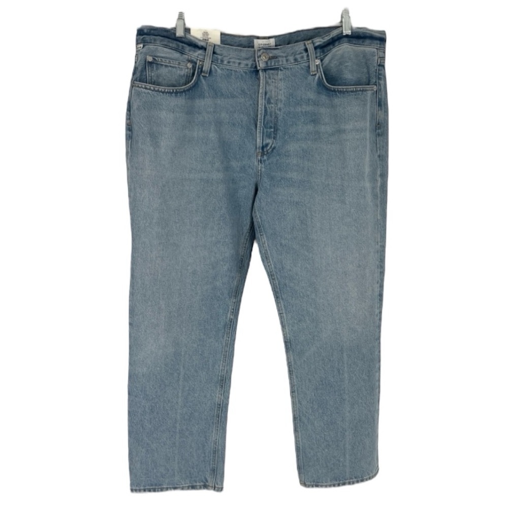 Citizens of Humanity Isla Low Rise Light Denim Straight Jeans in Spector 34 NWT